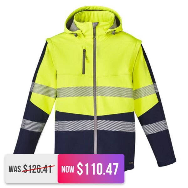 Unisex 2 in 1 Stretch Softshell Taped Jacket Thumbnail